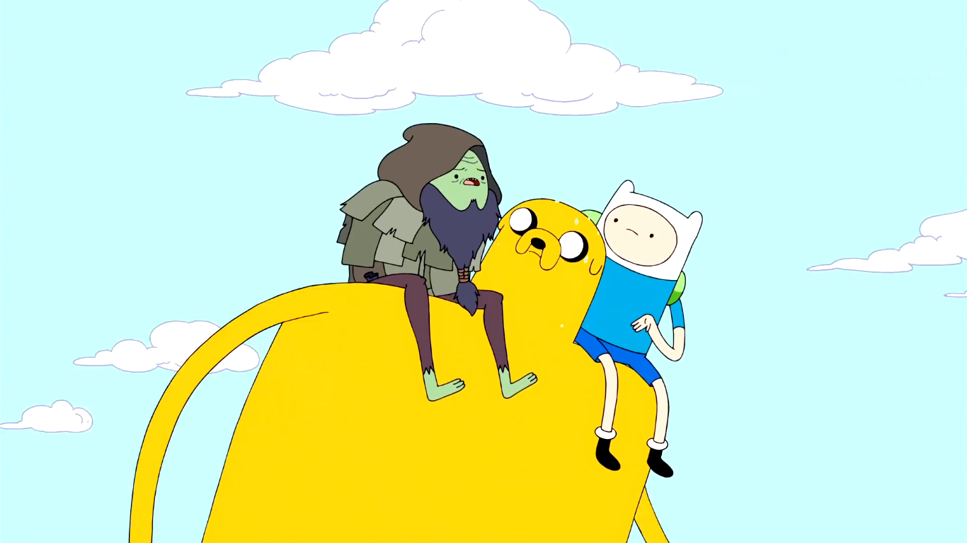 Image - S3e3 Jake carrying Finn and Rag Wizard.png - The Adventure Time ...