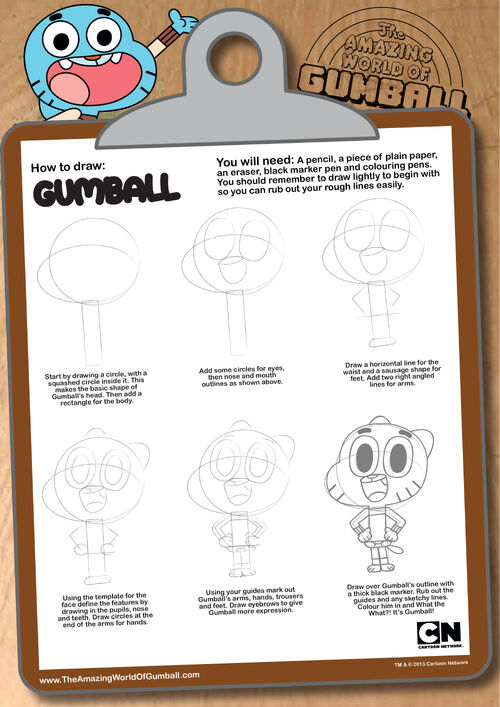 Image - Drawing gumball.jpg - The Amazing World of Gumball Wiki - Wikia