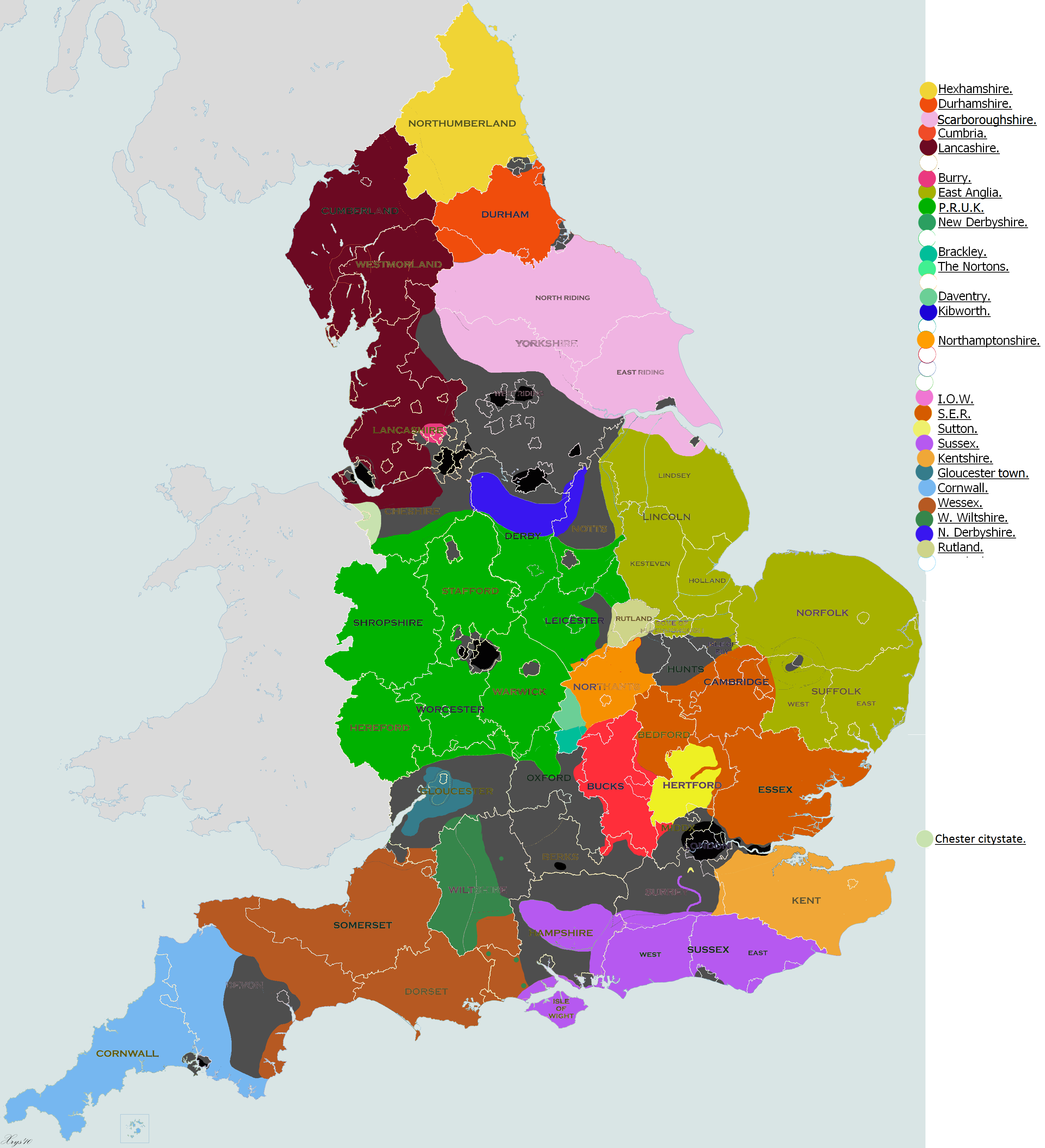 Wessex On Map Of England - United States Map