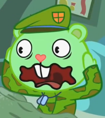 Image - Flippy with weird face.png - Happy Tree Friends Wiki - Mondo ...