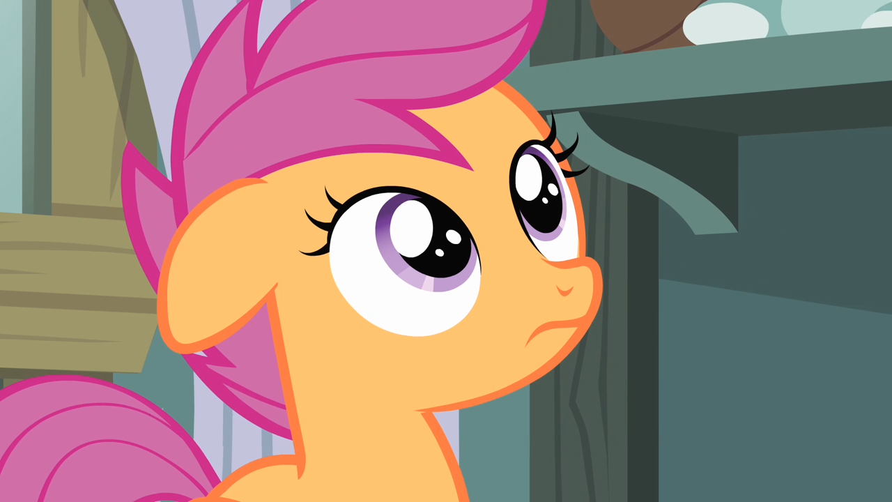 Image - Scootaloo hearing Rainbow Dash talking S4E05.png - My Little ...