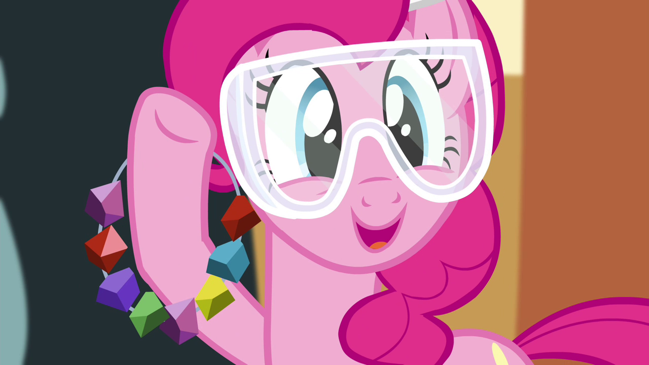 Image - Pinkie Pie holding rock candy necklaces S4E18.png - My Little ...