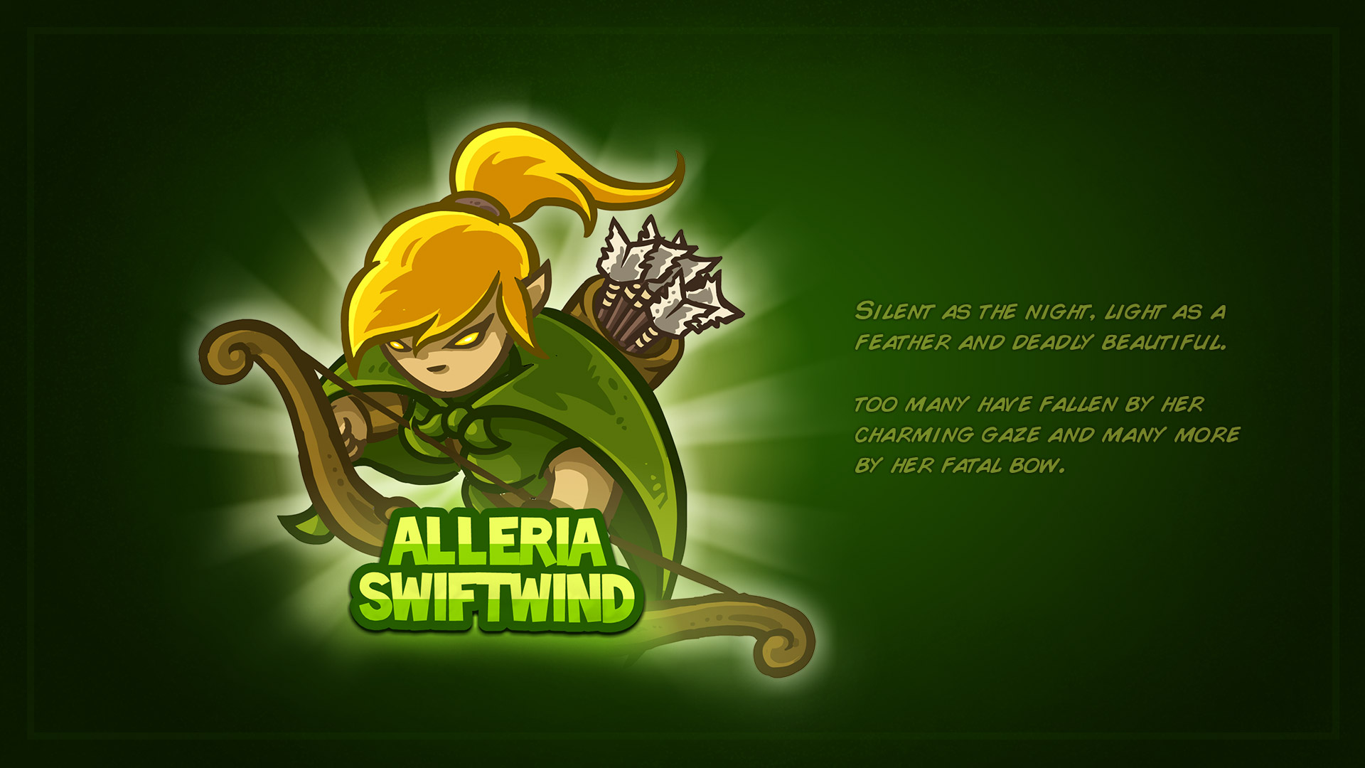 Kingdom Rush - Alleria Swiftwind - Steam Trading Cards Wiki