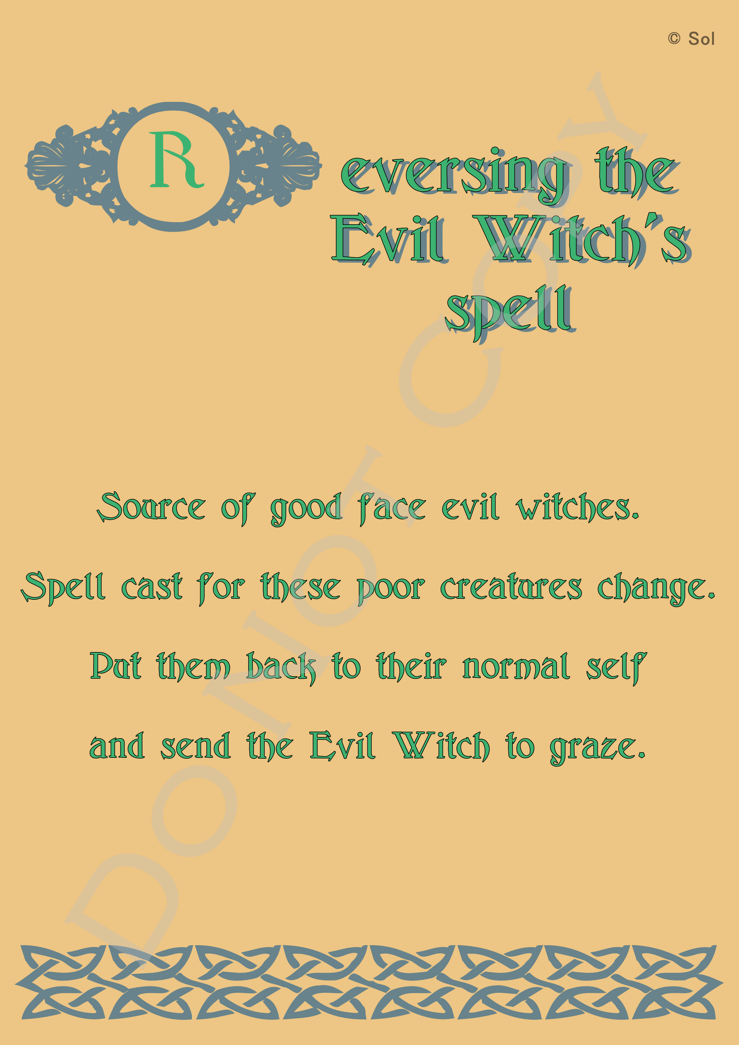 Reversing the Evil Witch's Spell - Destined-The Next Generation of ...