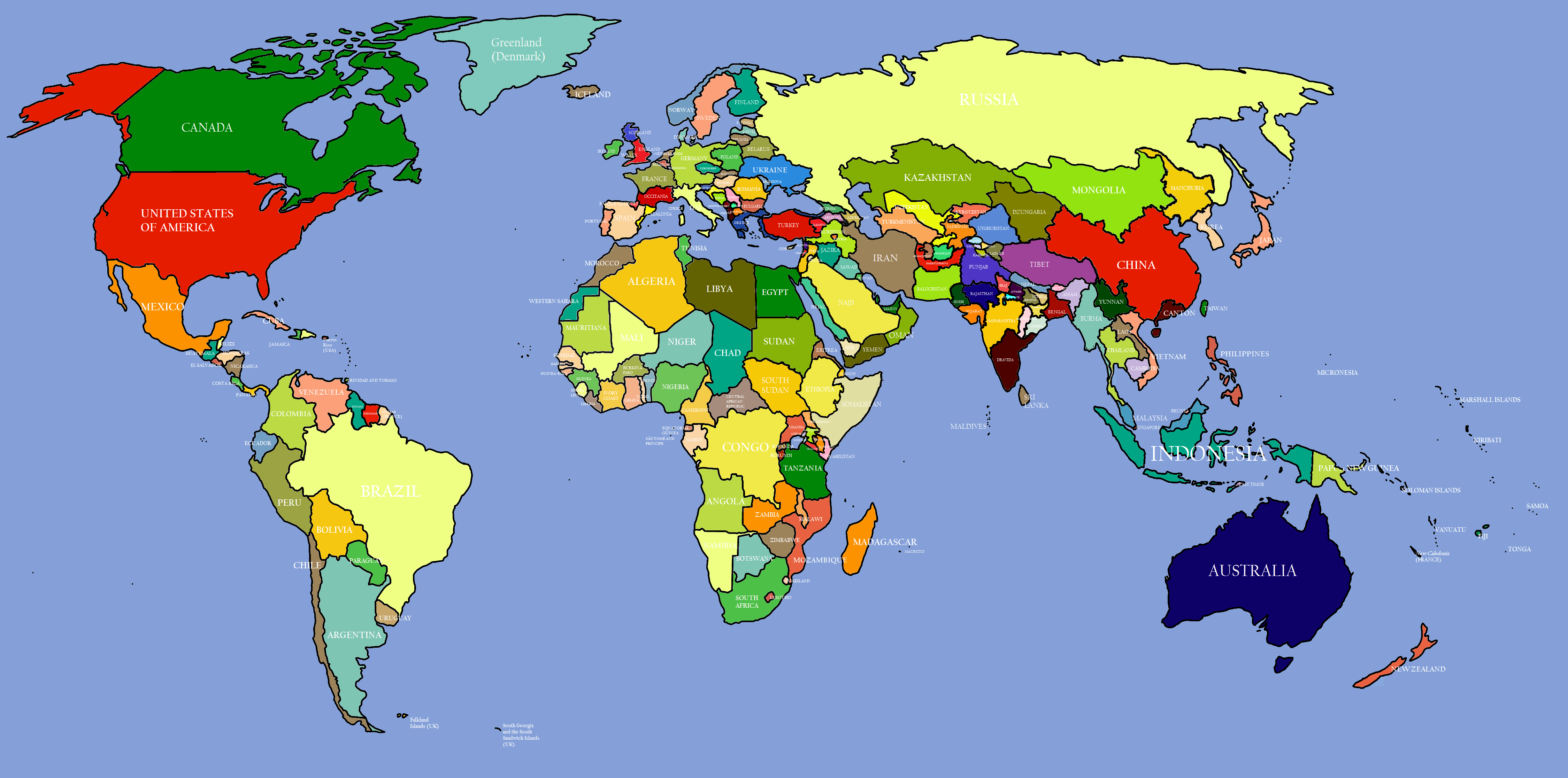 Image - World Map (Ranjit Singh Lives).png - Alternative History