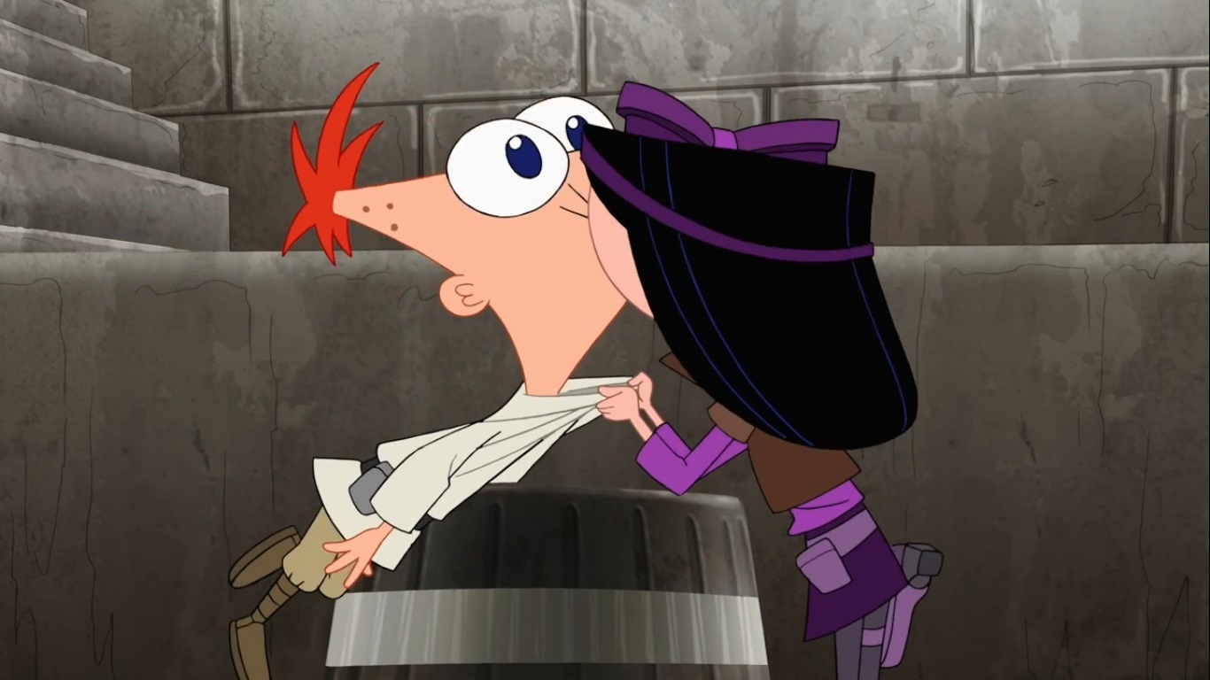 Image - Pilot Isabella kisses Phineas.jpg - Phineas and Ferb Wiki ...