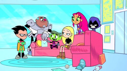 Image - Titans on couch.jpg - Teen Titans Go! Wiki