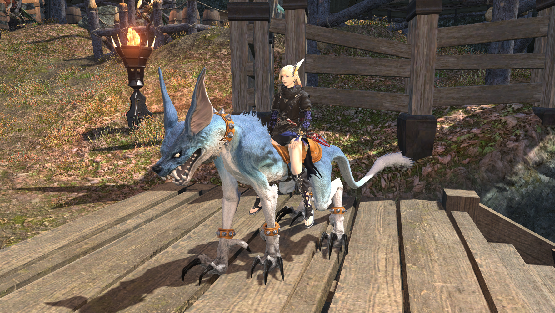 Dire wolf mount ffxiv